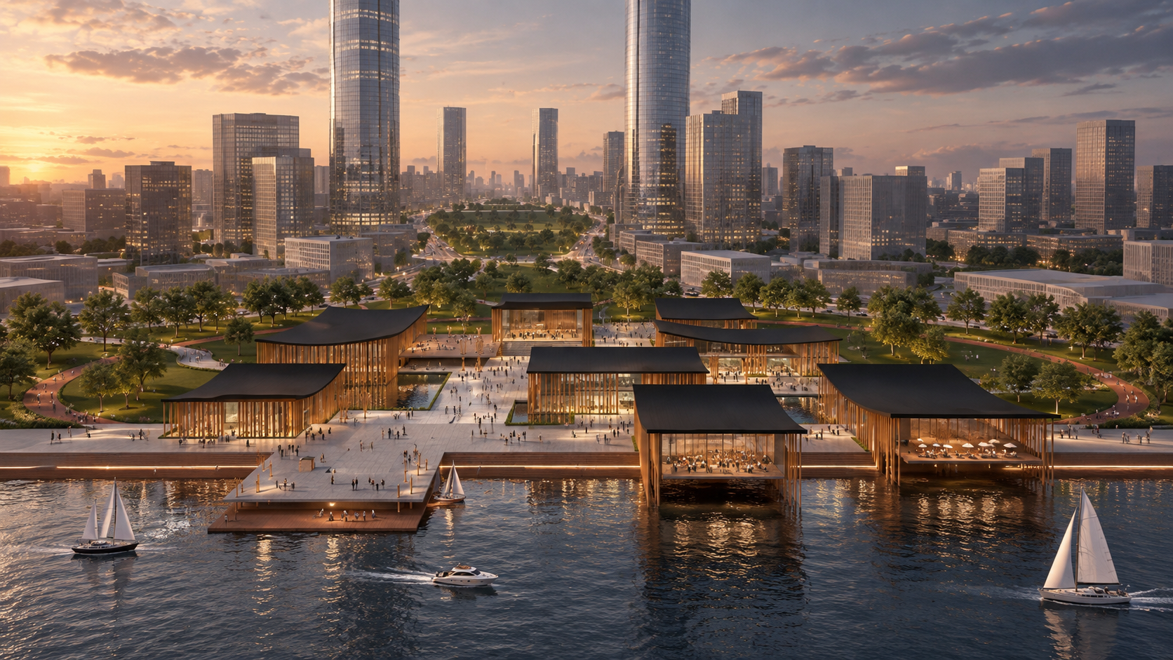 Harbin CBD Waterfront conceptual project