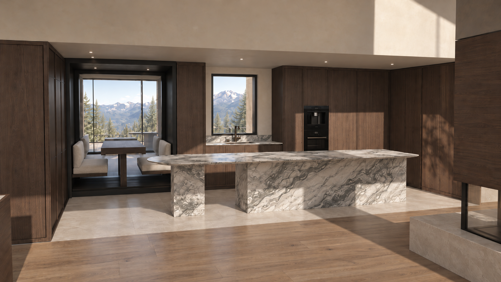 Claire Residence kitchen interior, La Gonarda, Andorra